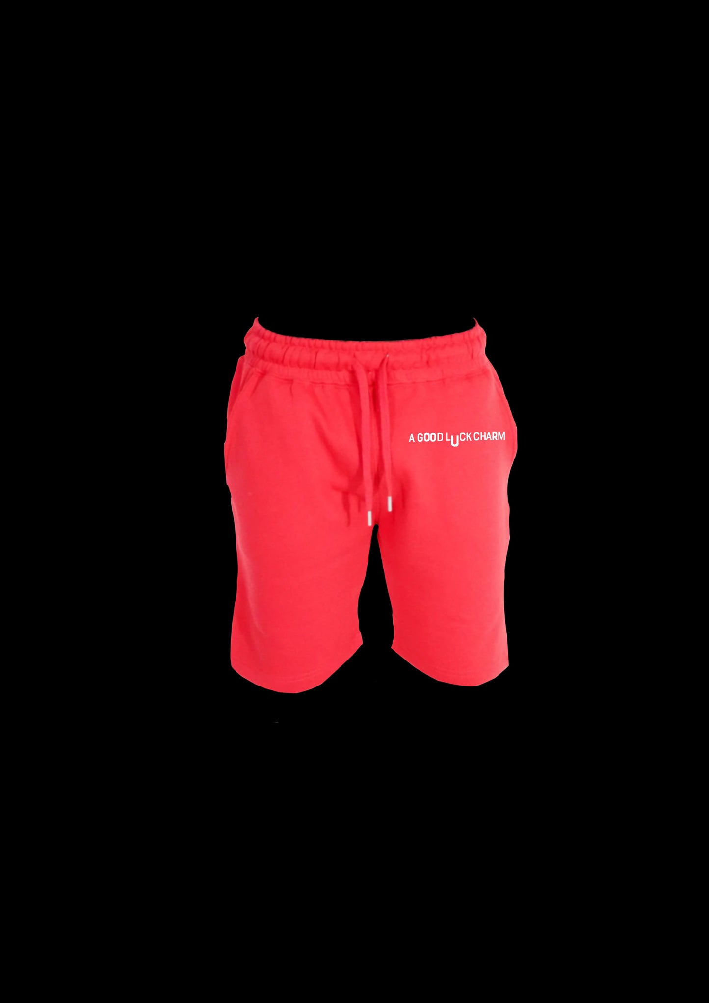 Red GLC sweat shorts
